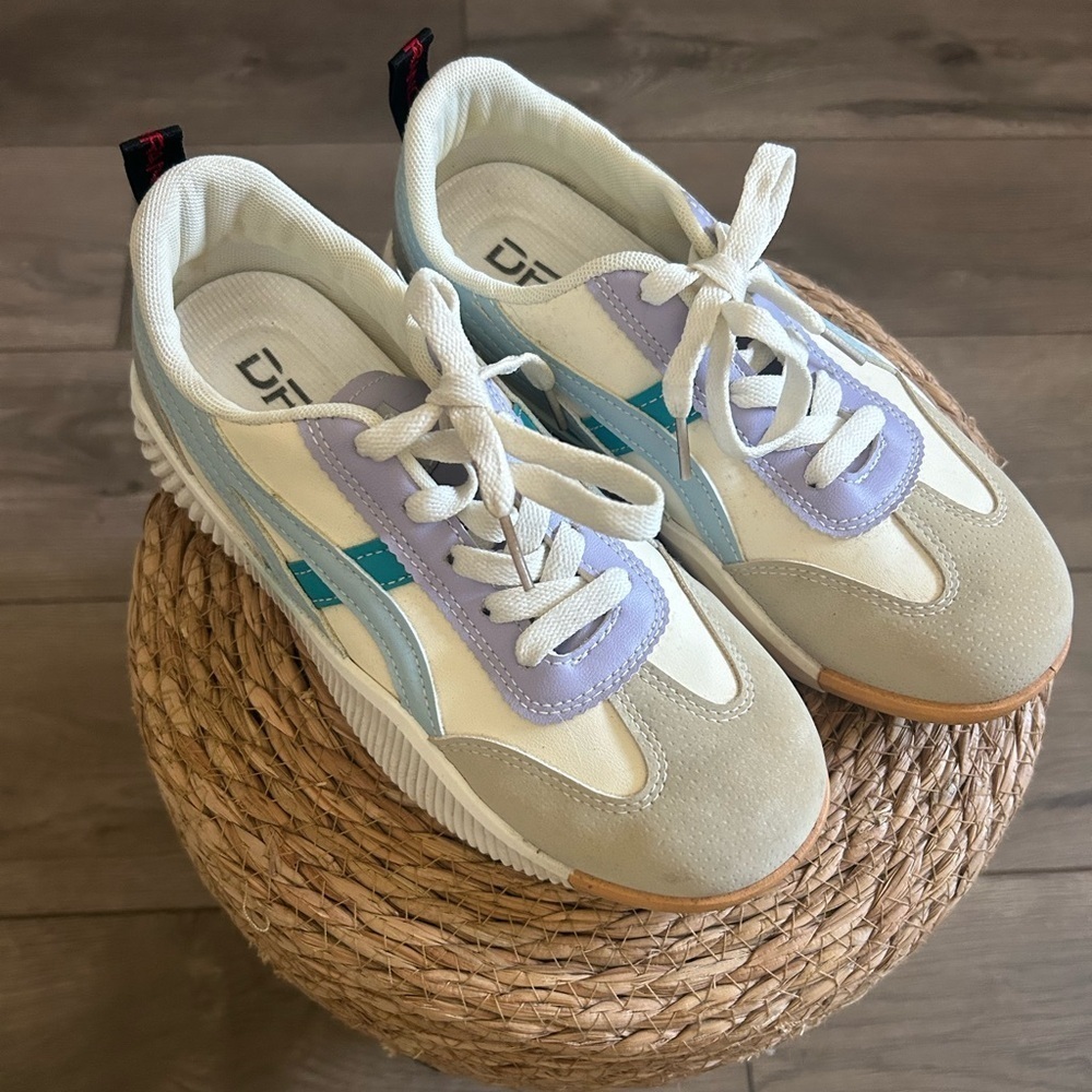 De Florance Orthopedic "Vintage" Milan Sneaker Blue Purple Gray Size EU 40/US9